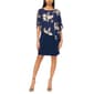 Womens MSK Foil Floral Overlay Sheath Dress - image 1