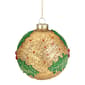 Northlight 4in. Gold Holly Berry Mercury Glass Christmas Ornament - image 3