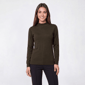 Petite Napa Valley Long Sleeve Solid Mock Neck Sweater - image 5
