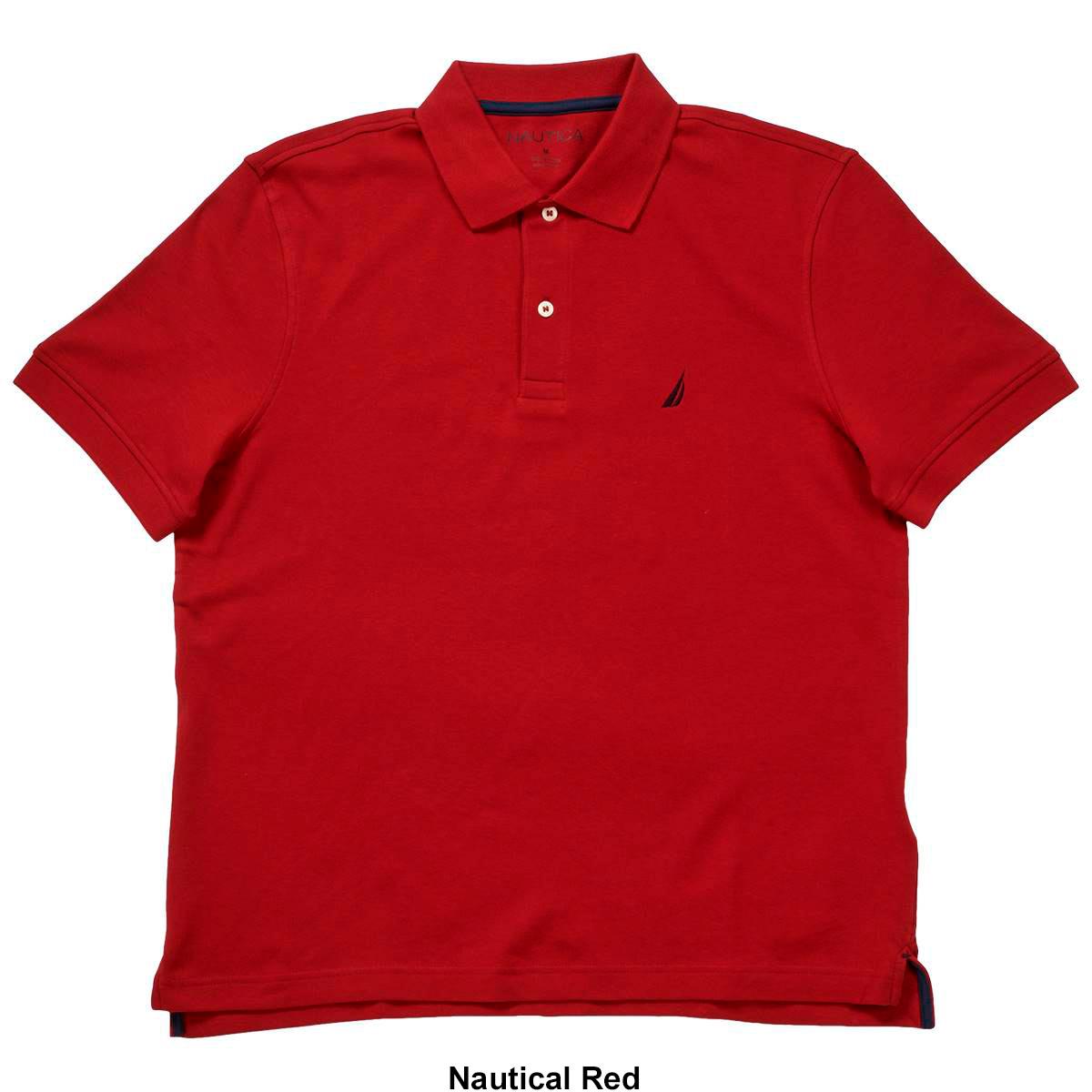 Mens Nautica Short Sleeve Interlock Polo