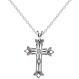 Accents by Gianni Argento Diamond Accent Scroll Cross Necklace