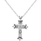 Accents by Gianni Argento Diamond Accent Scroll Cross Necklace - image 1