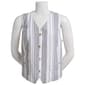 Womens Per Se Stripe Linen Vest - image 1