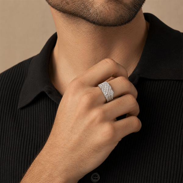 Mens Lynx 1/2ctw. Miracle Set Lab-Grown Diamond Ring