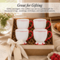 Sango Splash of Cheers 16oz. Red & White Coffee Mugs - Set of 14 - image 6