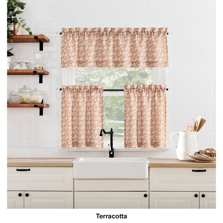 Marist Floral Kitchen Curtains