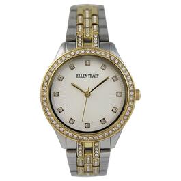 Womens Ellen Tracy Two-Tone Gold Bracelet Watch-ET5361TTG
