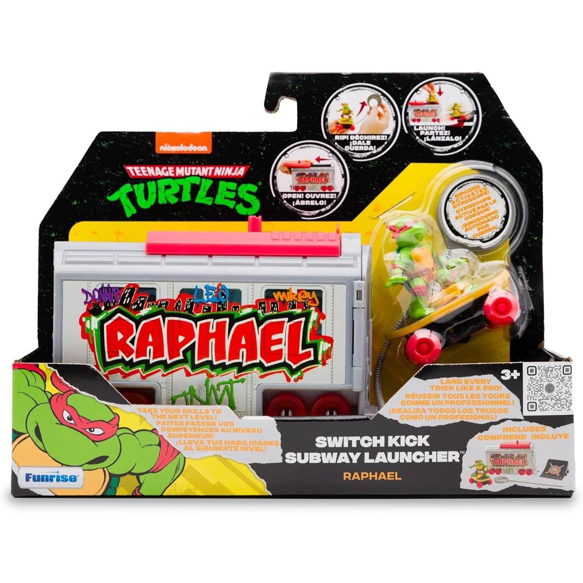 Teenage Mutant Ninja Turtles Raphael Switch Kick Subway Launcher