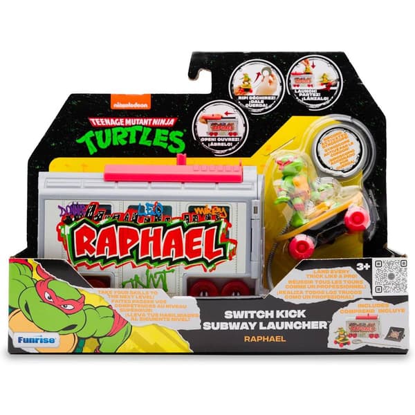 Teenage Mutant Ninja Turtles Raphael Switch Kick Subway Launcher