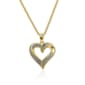 Accents by Gianni Argento Gold Plated Open Heart Pendant - image 1