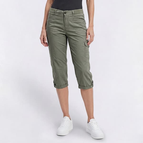 Womens da-sh Taylor Adjustable Leg Cargo Pocket Capris