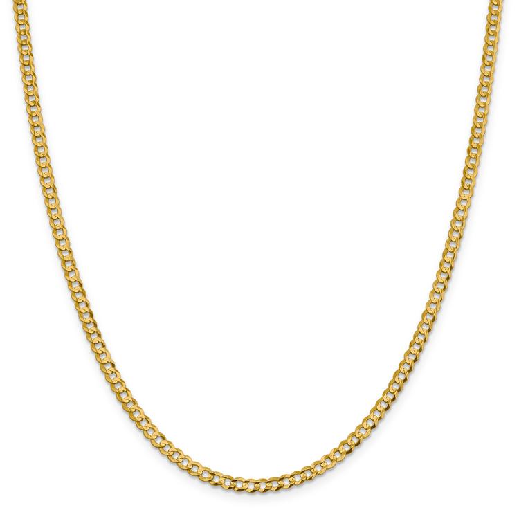 Gold Classics™ 3.7mm. Solid Polished Light Cuban Bracelet