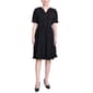 Petite NY Collection Elbow Sleeve Airflow Ruffle Trim Dress - image 1