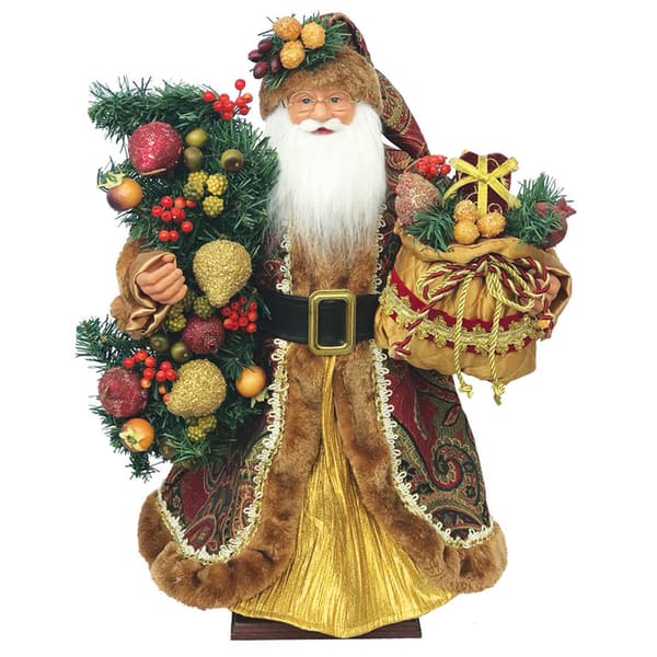 Santa's Workshop 20in. Autumn Harvest Santa Figurine - image 