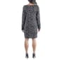 Womens 24/7 Comfort Apparel Leaf Print Long Sleeve Sweater Dress - image 2