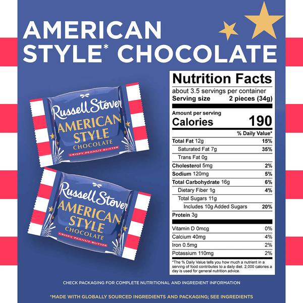 Russell Stover American Style Choco Crispy Peanut Butter Kataifi