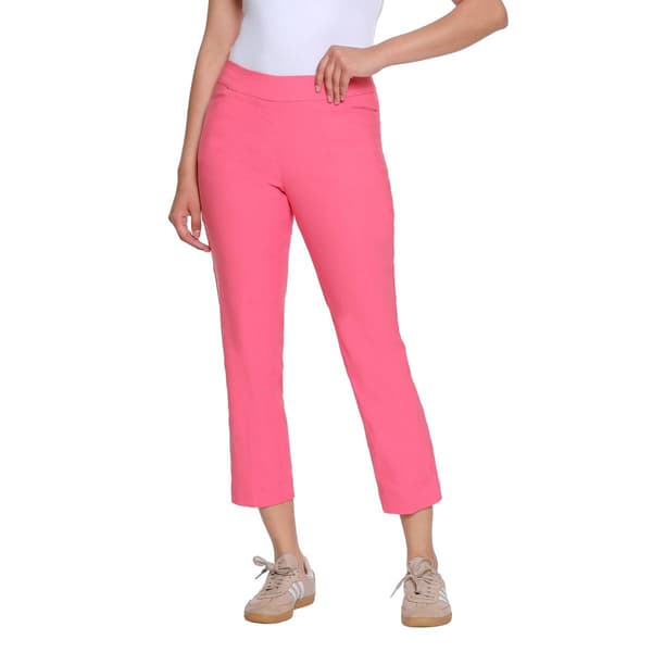 Petite Multiples Pull On Fine Line Twill Cropped Pants
