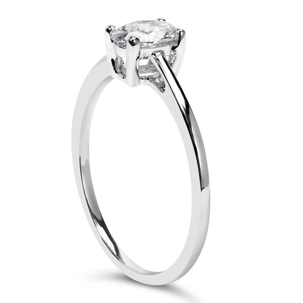 Haus of Brilliance 1/2ctw. Oval Lab Grown Diamond Engagement Ring