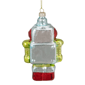 Northlight 5in. Silver & Green Robot Glass Christmas Ornament - image 5