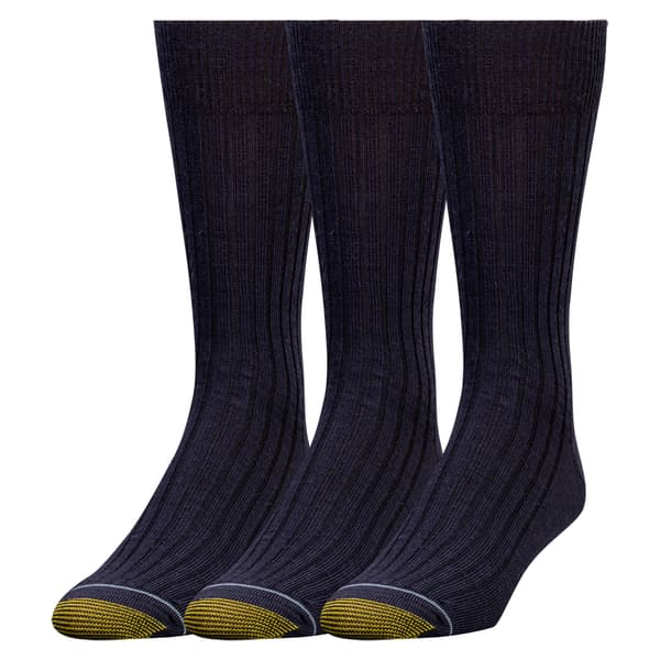 Mens Gold Toe&#174; 3pk. Windsor Wool Dress Socks