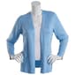 Petites 89th &amp; Madison Geometric Ribbed Open Front Cardigan - image 1