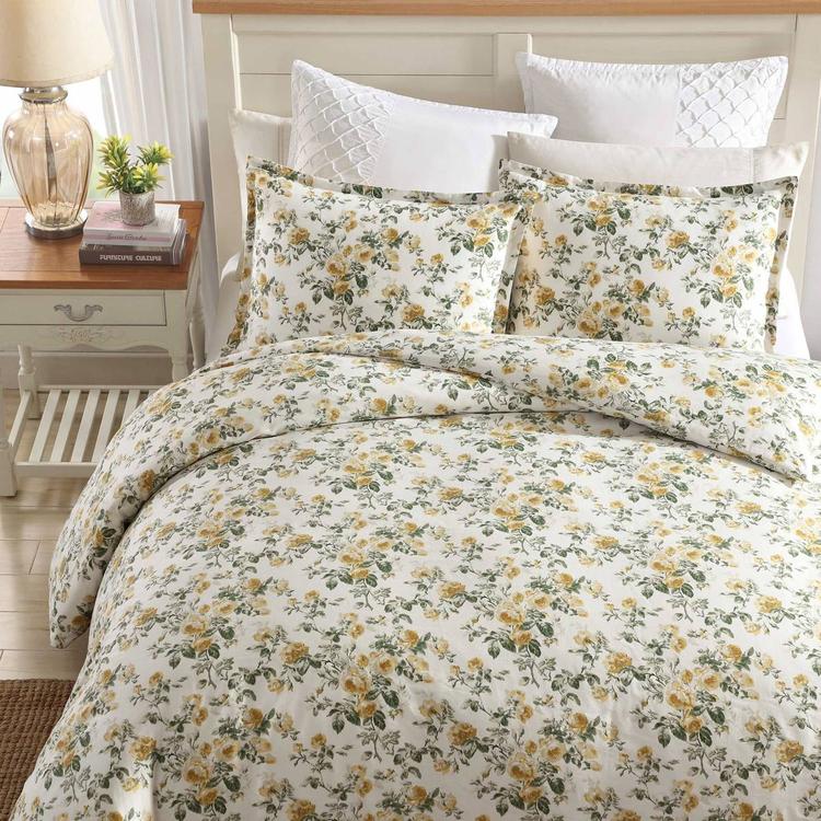Laura Ashley Roses Cotton Duvet Cover Set