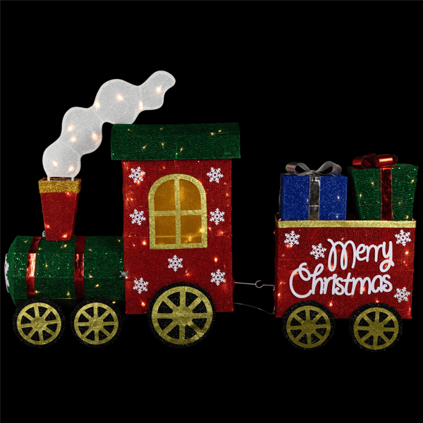 Northlight 48in. Lighted Train with Presents Outdoor Yard Décor