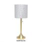 Simple Designs Brushed Tapered Table Lamp w/Fabric Drum Shade - image 11