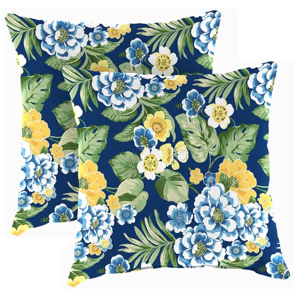 Jordan Manufacturing 2pk. Binessa Floral Outdoor Throw Pillow Set - image 