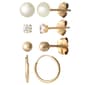 10kt. Yellow Gold Pearl Earrings Set - image 1