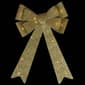 Northlight Seasonal 24in. LED Gold Tinsel Christmas Bow Décor - image 3