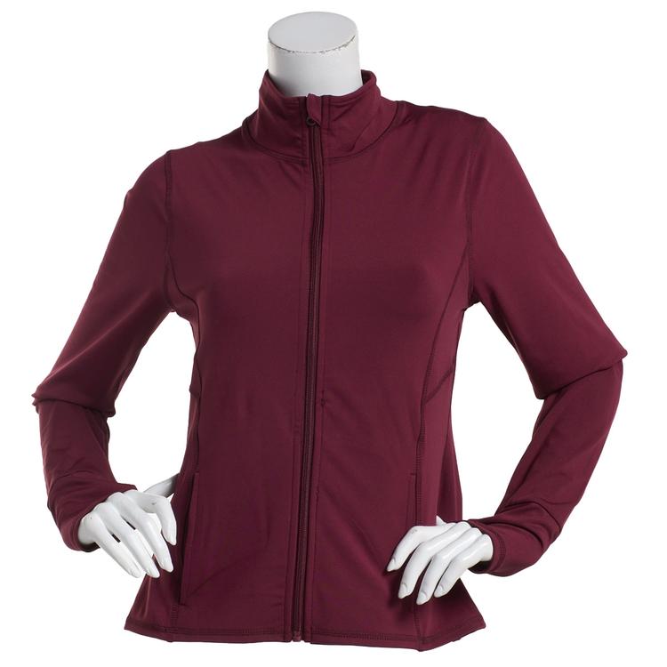 Womens Starting Point Mock Neck Yoga Jacket
