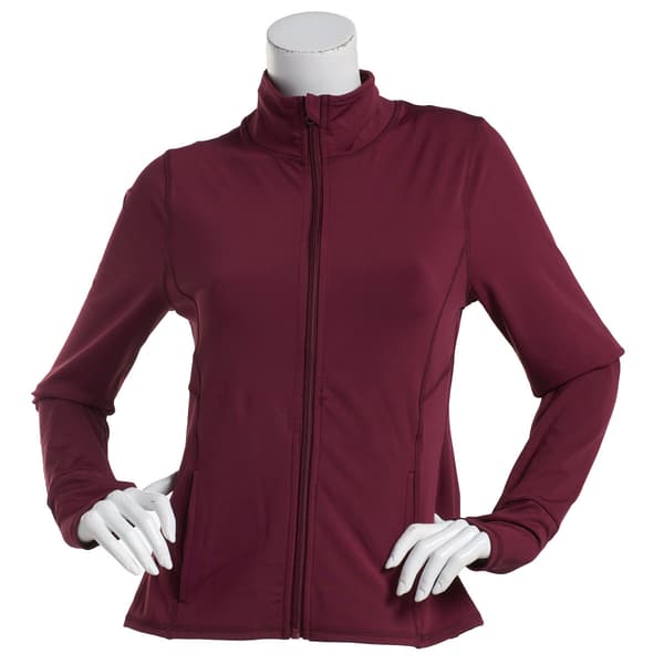 Womens Starting Point Mock Neck Yoga Jacket