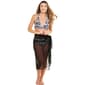 Womens Cover Me Solid Long Mesh Sarong Pareo Swim Cover-Up - image 2