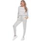 Womens White Mark 2pc. Lounge Solid Pants Set - image 1