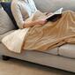 St. James Home Velvet and Sherpa Foot Pocket Throw - image 3