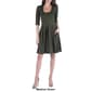 Womens 24/7 Comfort Apparel 3/4 Sleeve Fit & Flare Mini Dress - image 7