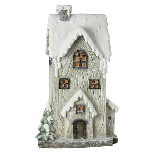 Northlight Seasonal 19in. LED Pre-Lit Rustic Glittered House - image 