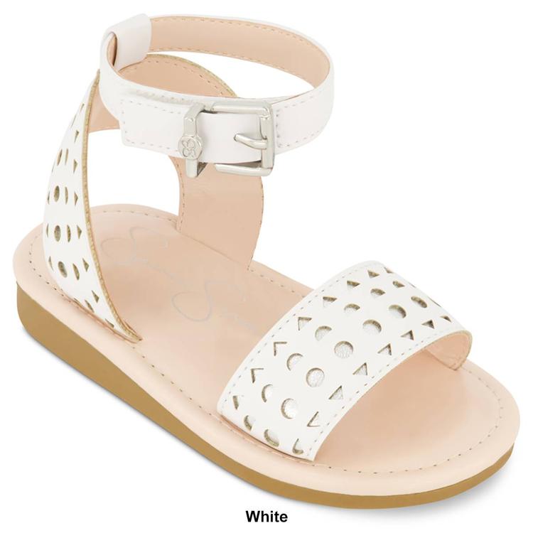 Little Girls Jessica Simpson Janey Perforated Slingback Sandals