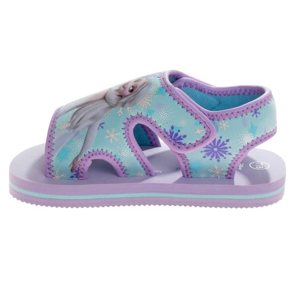 Little Girls Disney Frozen Anna & Elsa Hook and Loop Sandals