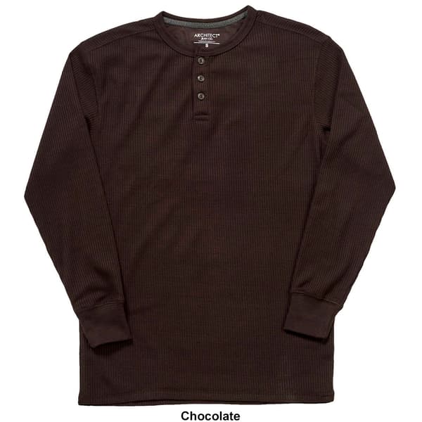 Young Mens Architect® Jean Co. Henley Thermal Shirt Boscov's