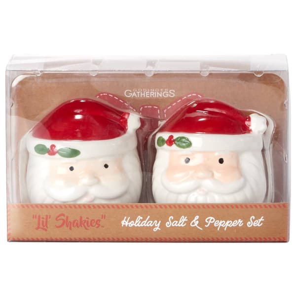 Godinger Lil Shakies Santa Salt & Pepper Set - image 