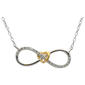 Diamond Classics(tm) Two-Tone 1/10ctw. Diamond Infinity Necklace - image 1