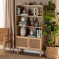 Baxton Studio Faulkne Natural Brown Wood 2-Door Bookcase - image 8