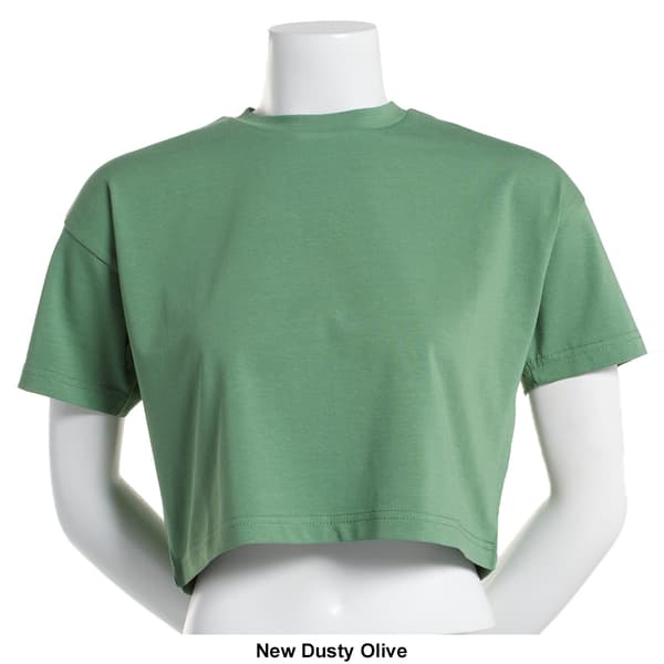 Juniors Poof! Everyday Cropped Box Fit Tee