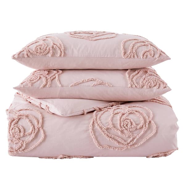 Betsey Johnson Rambling Rose Cotton Pink Duvet Set