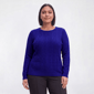 Plus Size Napa Valley Long Sleeve Cable Knit Front Sweater - image 3