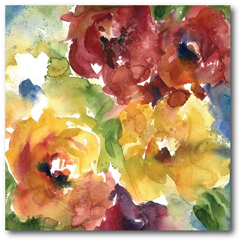 Courtside Market Watercolor Flowers I Wall Art - image 