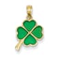 Gemstone Classics&#40;tm&#41; 14kt. Translucent 4 Leaf Clover Pendant - image 1