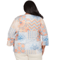 Plus Size Alfred Dunner Beachcomber Flounce Sleeve Blouse - image 2